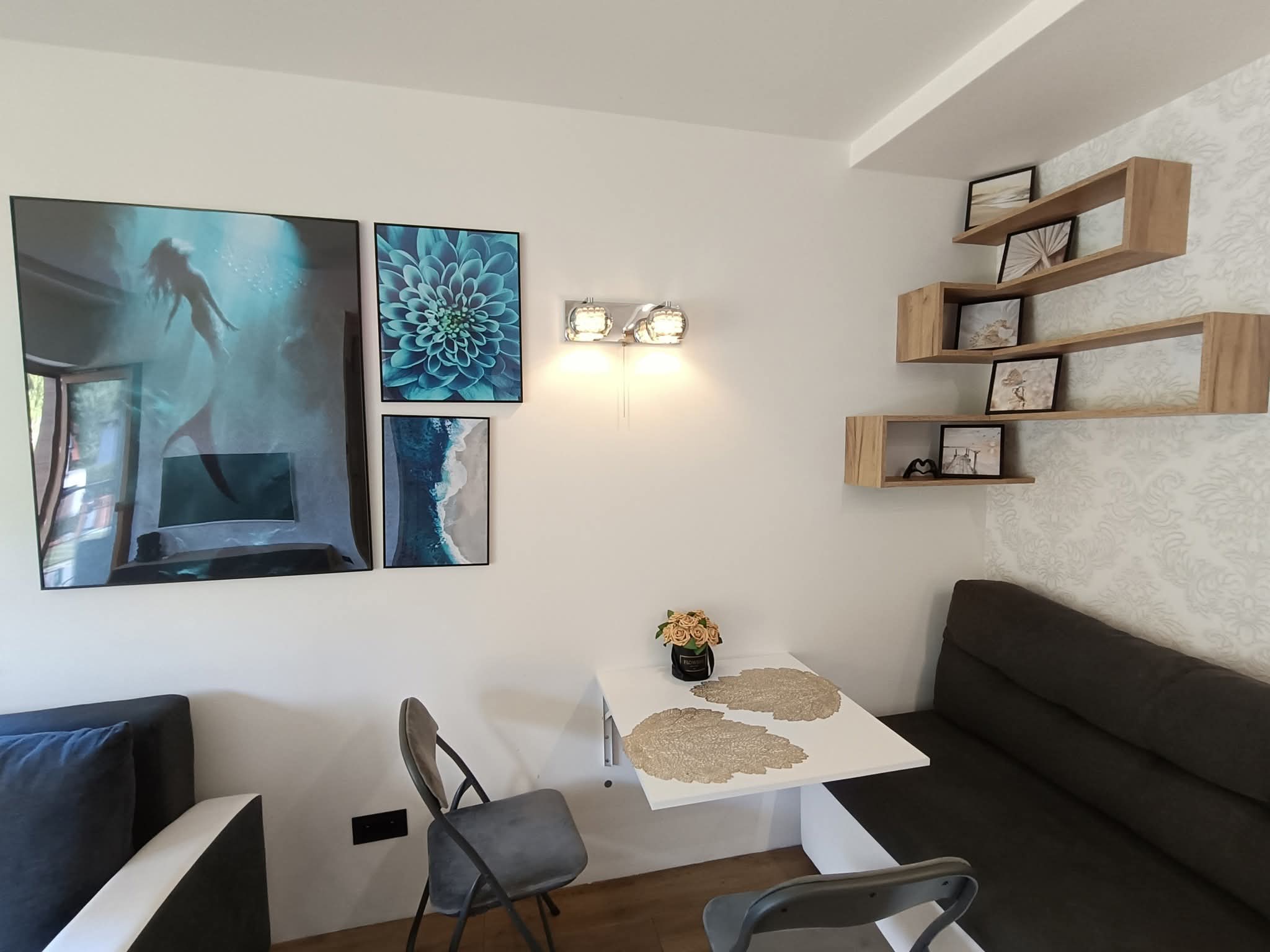 Aster Aparts Wyspa Sobieszewska — wnętrze apartamentu